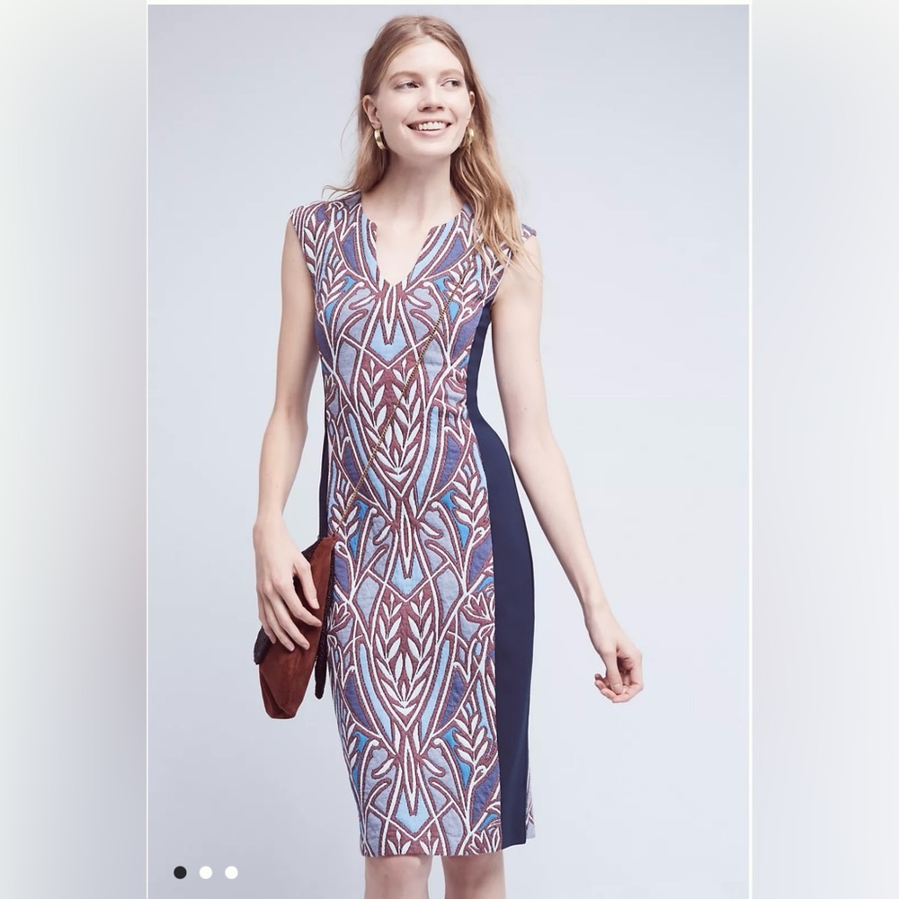 Anthropologie HD in Paris, Cleo Jacquard Sheath Dress, Large
